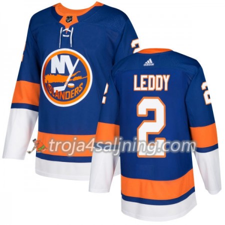 New York Islanders tröja Nick Leddy 2 Adidas 2017-2018 Royal Authentic - NHL Tröjor Herr